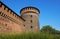 Lateral tower outside Sforza Castle