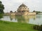 Lateral view of the tomb of Sher Shah Suri at Sasaram