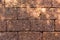 Laterite brick wall Used as background.