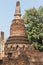 Laterite Stupa at Wat Pra Khaeo Kamphaeng Phet Province, Thailand