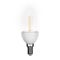 Latest LED light bulb in candle shape and reflecting isolated on