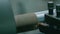 on a lathe for heavy industry, parts are made