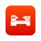 Lathe machine icon digital red