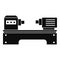 Lathe machine icon, simple style