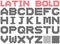Latin alphabet. Bold.