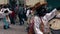 Latin American Street Parade With Masked Performers