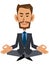 Latin businessman who organizes Zen meditation