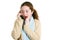 Latina Tween Gossips on the Phone