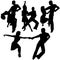 Latino Dance Silhouettes