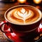 latte , italian style milk coffee hot beverage drink