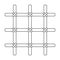 Lattice in the cell of the prisoner. A metal door to hold criminals.Prison single icon in outline style vector symbol