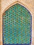 Lattice on the window of ancient madrassah