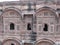 Latticed facade of Mehrangarh Fort in the blue city of Jodhpur, India