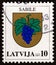 LATVIA - CIRCA 2007: A stamp printed in Latvia from the `Coat of Arms` issue shows Coat of Arms of Sabile, circa 2007.