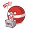 Latvia country ball voting no
