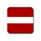 Latvia flag button icon isolated on white background