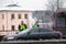 Latvia, Riga - December 1.2017: Municipal police of Riga, Latvia at the place of accident by the car. Smoking electronic cigartes