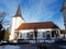 Latvian Evangelical Lutheran Church winter in the small town of Tukums, Latvia February 2019