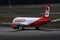 Laudamotion aircraft taxiing on the taxiway