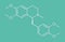 Laudanosine papaver alkaloid molecule. Skeletal formula.