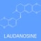 Laudanosine papaver alkaloid molecule. Skeletal formula. Chemical structure