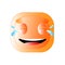 Laugh and crying expression. crying icon