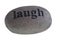 Laugh engraved on stone