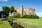 Laugharne Castle in Carmarthenshire - Wales, United Kingdom