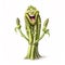 Laughing Asparagus: A Fun and Whimsical Image for Your Projects. Generative AI.