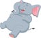 laughing baby elephant cartoon