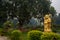 Laughing Buddha in WAT THAI Temple, Sarnath Varanasi