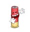 Laughing  cartoon illustration of Shotgun bullet