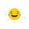 Laughing Emoji icon design vector