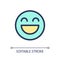 Laughing emoji pixel perfect RGB color ui icon