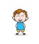 Laughing Face with Sweat - Cute Cartoon Kid Vector
