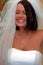 Laughing happy bride