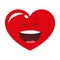 laughing heart cartoon icon