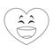 laughing heart cartoon icon