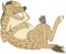 Laughing Hyena Cartoon Illustration