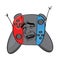 Laughing internet meme illustration of joystick