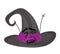 Laughing internet meme illustration of witch hat