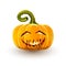 Laughing sinister Halloween pumpkin