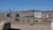 Laughlin, Nevada USA. Behind the fence driving point of view of casino hotels