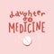 Laughter is medicine. Inspirational poster background. Typography concept. Words of wisdom