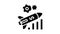 launch financial rocket glyph icon animation