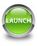 Launch glossy green round button