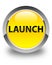 Launch glossy yellow round button