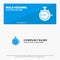 Launch, Management, Optimization, Release, Stopwatch SOlid Icon Website Banner and Business Logo Template