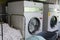 Laundromat dryers
