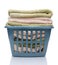 Laundry Basket With Folded Towels